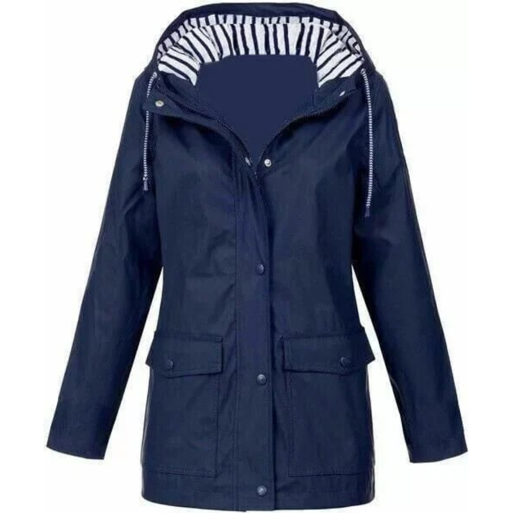 Long hooded winter jacket for women