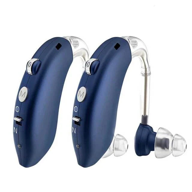 Minimalist Volume Control Behind-The-Ear Hearing Aid