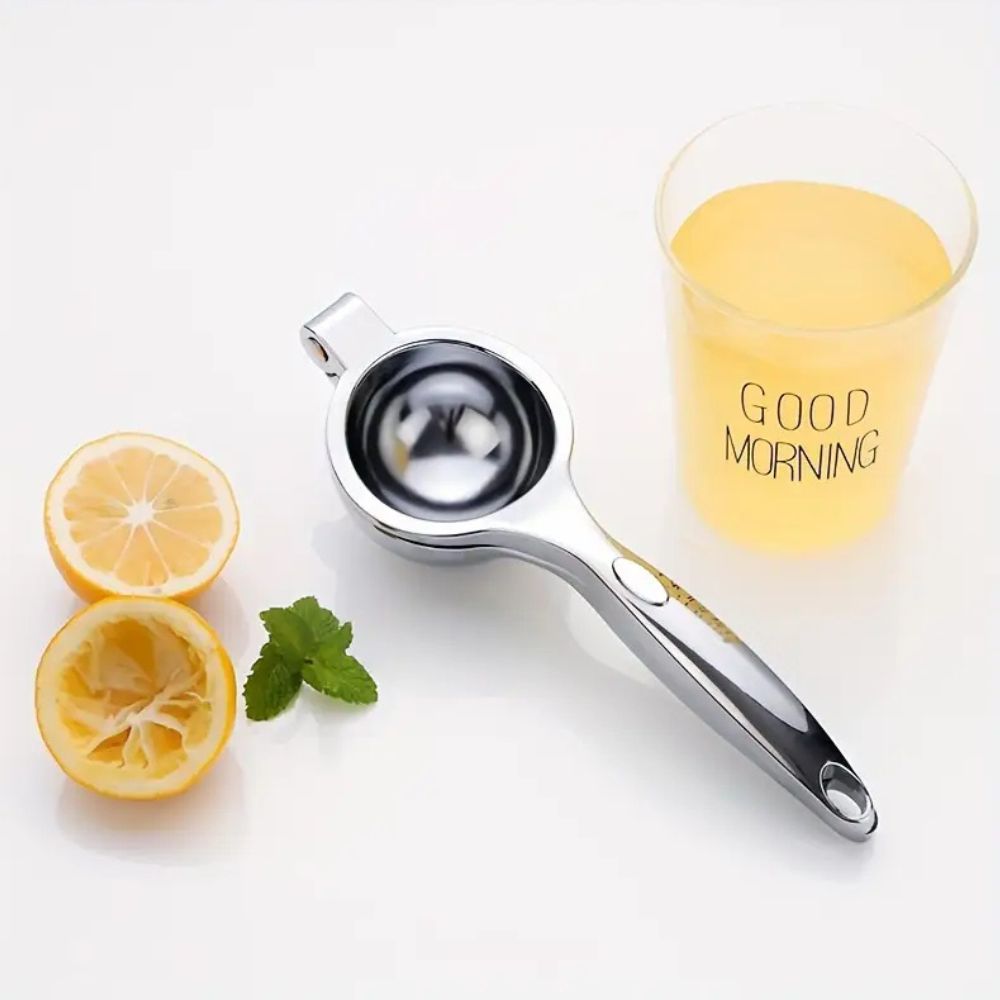 Minimalist Stainless Steel Hinged Citrus Juicer