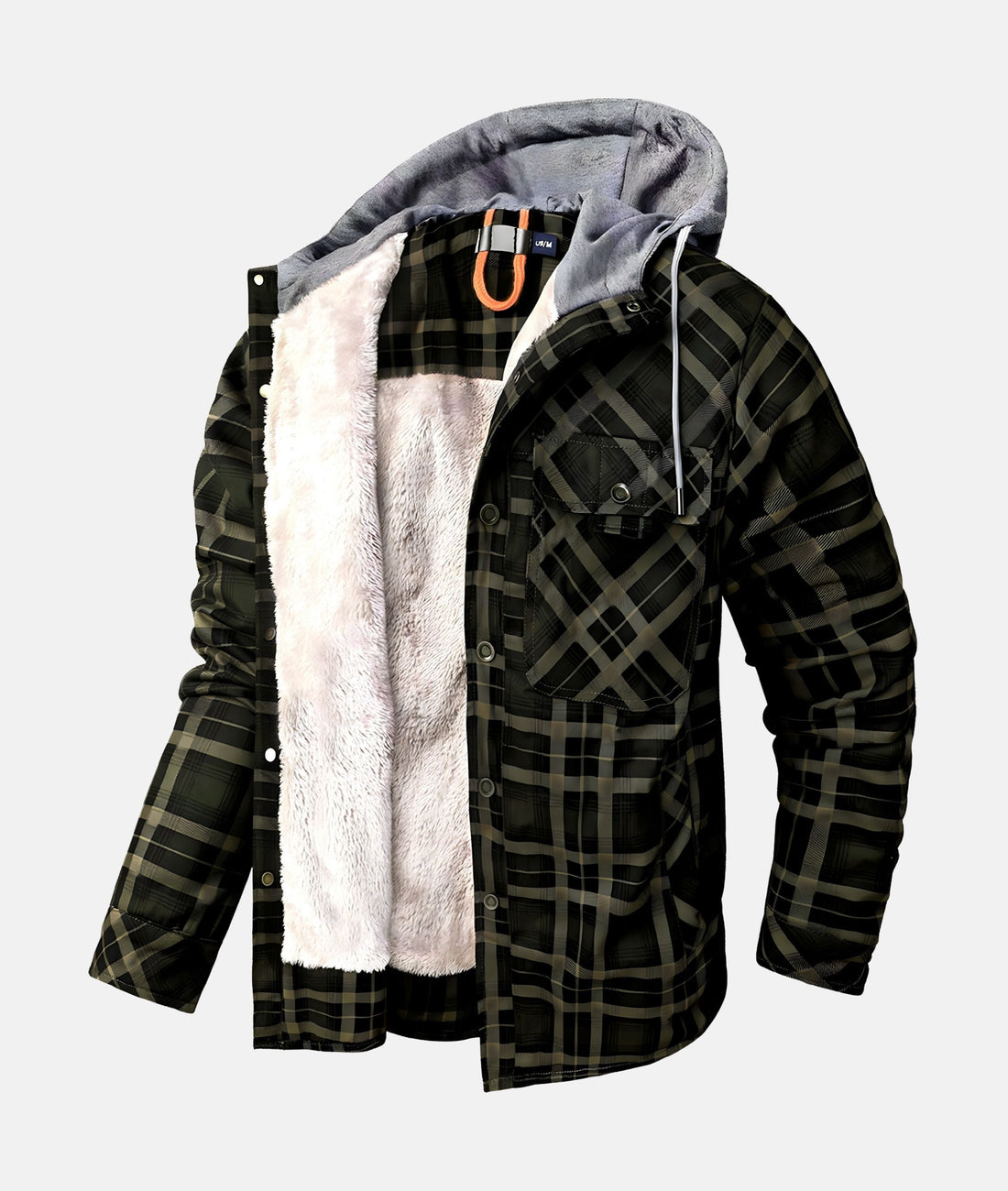 Cozy hooded jacket for men