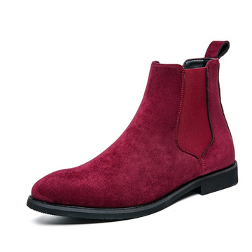 Fashionable suede chelsea boots for men