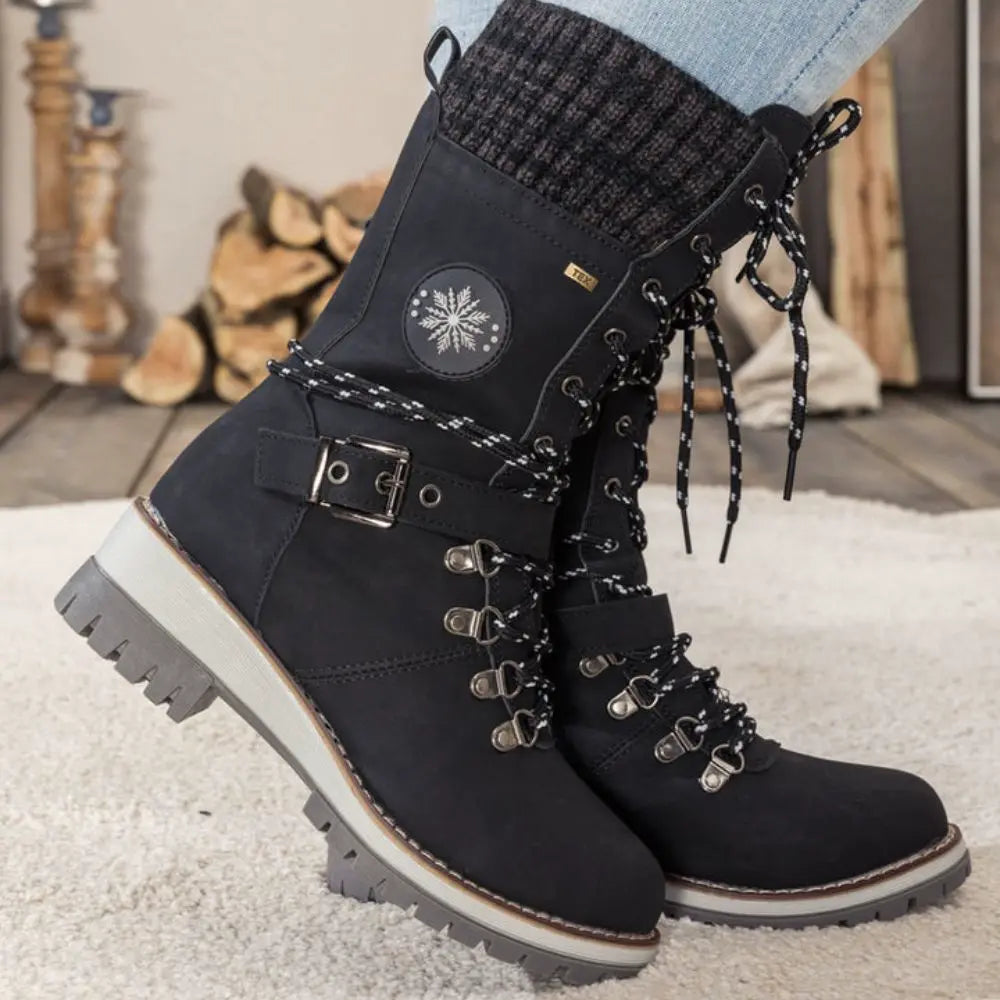 Orthopedic high-top snow boots for women