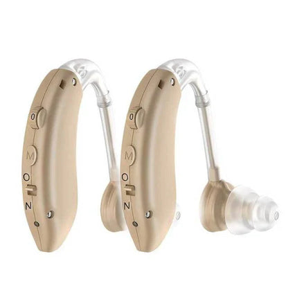 Minimalist Volume Control Behind-The-Ear Hearing Aid