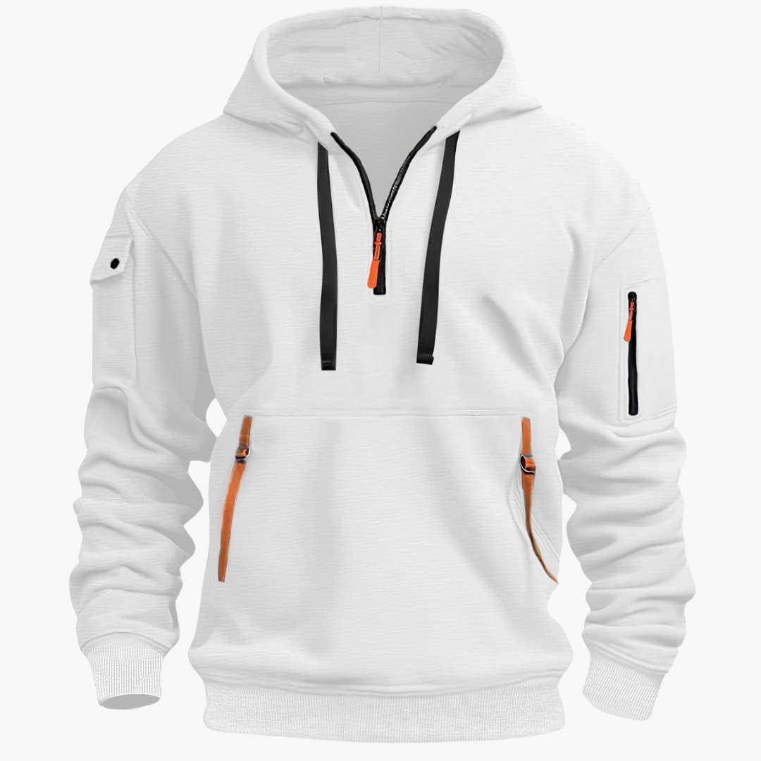 Pull-over half zip sport Hoodie for men