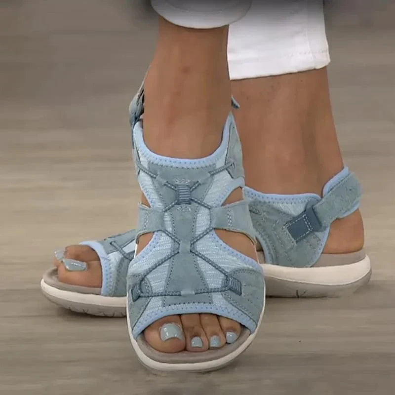 Women's Sandals - Adjustable Straps - Cushioned Support - Comfortable Fit