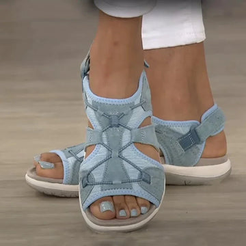 Women's Sandals - Adjustable Straps - Cushioned Support - Comfortable Fit