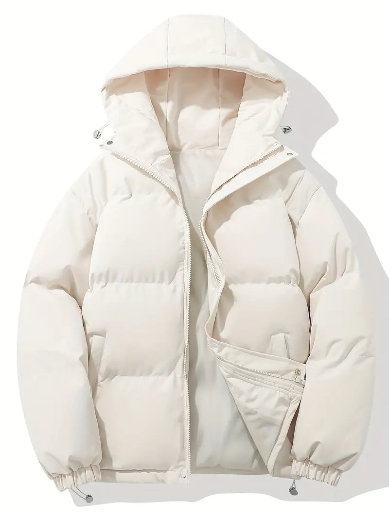 Packable winter hoodie jacket for women