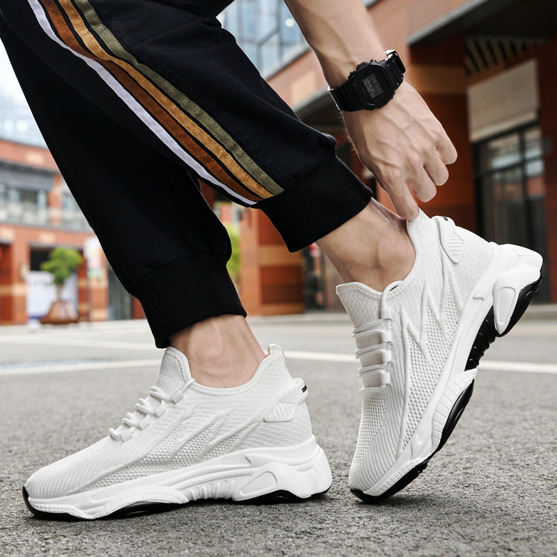 Non-slip lace up sneaker shoes for men