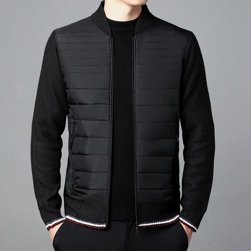 Quilted transition jacket for men