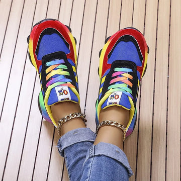 Women’s Sneakers – Breathable Mesh – Cushioned Sole – Street Style Statement