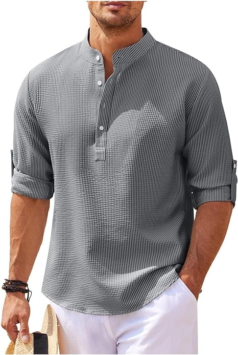 Stylish Men's Slim Fit Cotton Shirt | Comfortable, Versatile, All-Season Fashion