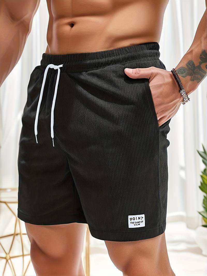 Leon | Casual corduroy men's shorts with drawstring