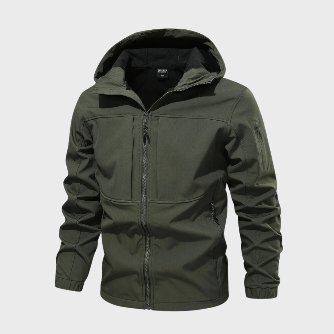 Waterproof hooded jacket for men