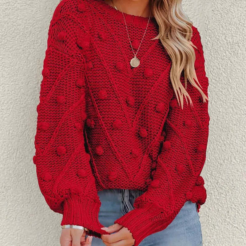 Stylish knitted sweater for women