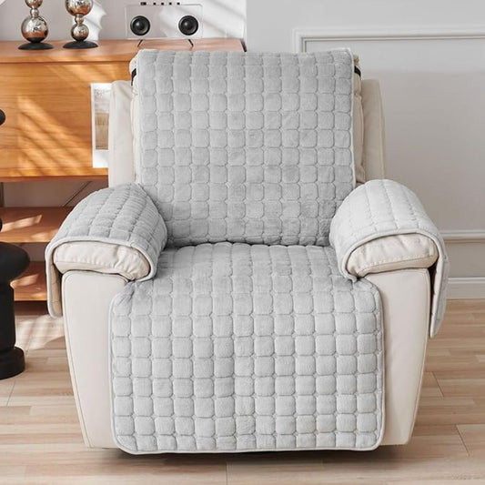 Minimalist Quilted Padded Recliner Slipcover