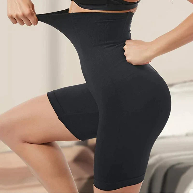 High-waisted shaping shorts for women