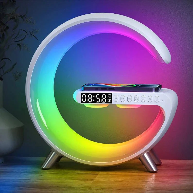 Minimalist RGB LED Wireless Charging Table Lamp