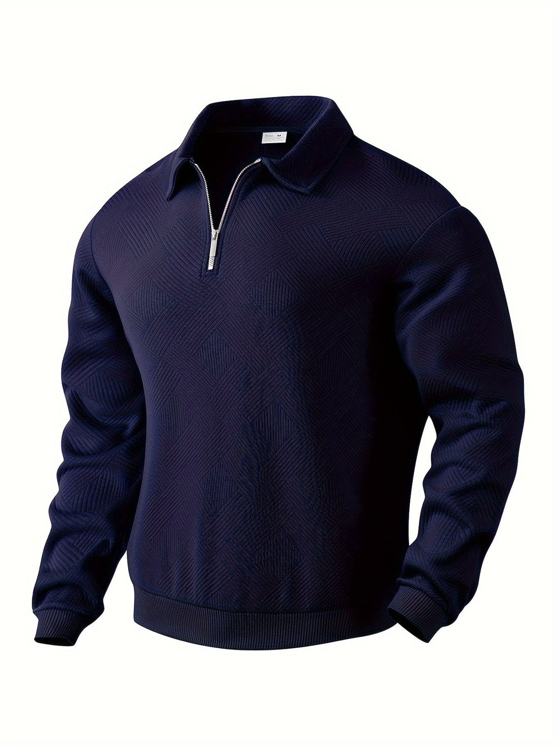 Jacquard long-sleeved sweatshirt for men