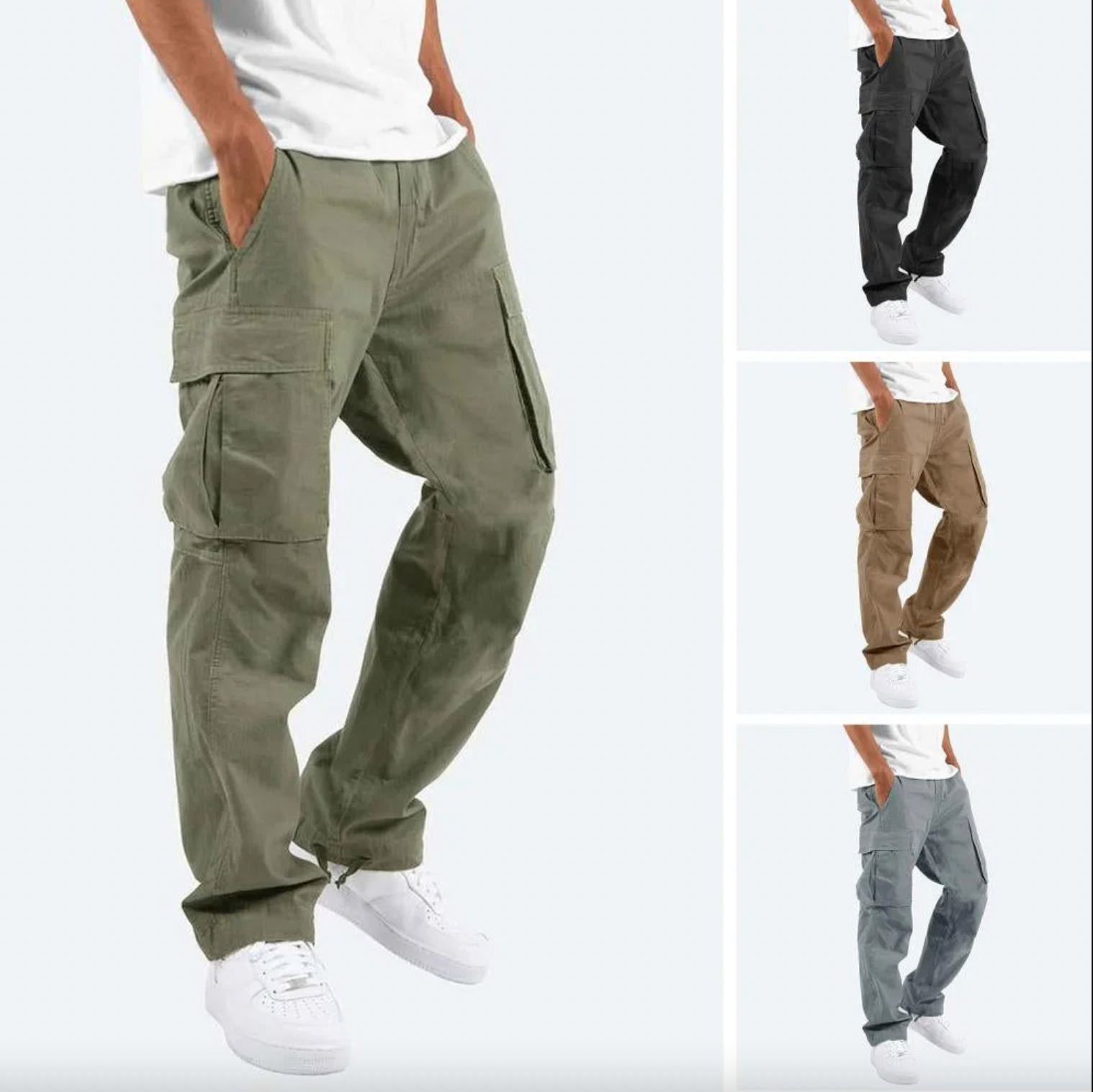 Modern cargo pants for men