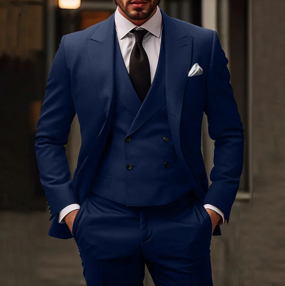 Classic 3-piece formal suit set for men