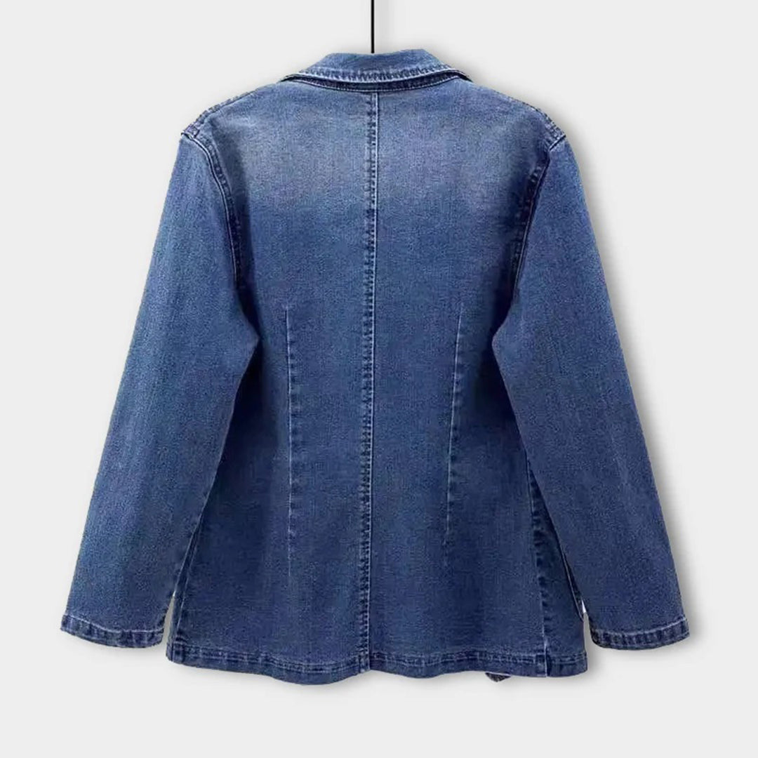 Tailored fit denim blazer for women