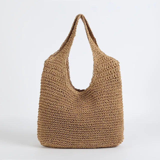 Women's Straw Beach Bag - Woven Tote - Lightweight & Durable - Casual Summer Handbag