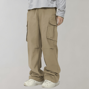 Men’s Cargo Pants - Relaxed Fit - Straight Leg - Multi-Pocket Durable Design