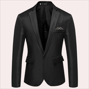 One button lapel blazer for men