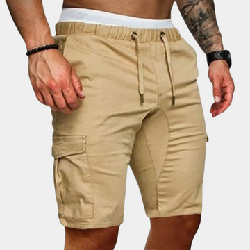 Men’s Cargo Shorts – Relaxed Fit – Breathable Blend – Drawstring Waist – Utility Pockets