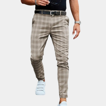 Hot style checkered trousers for men