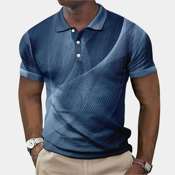 Pull-over collared polo shirt for men