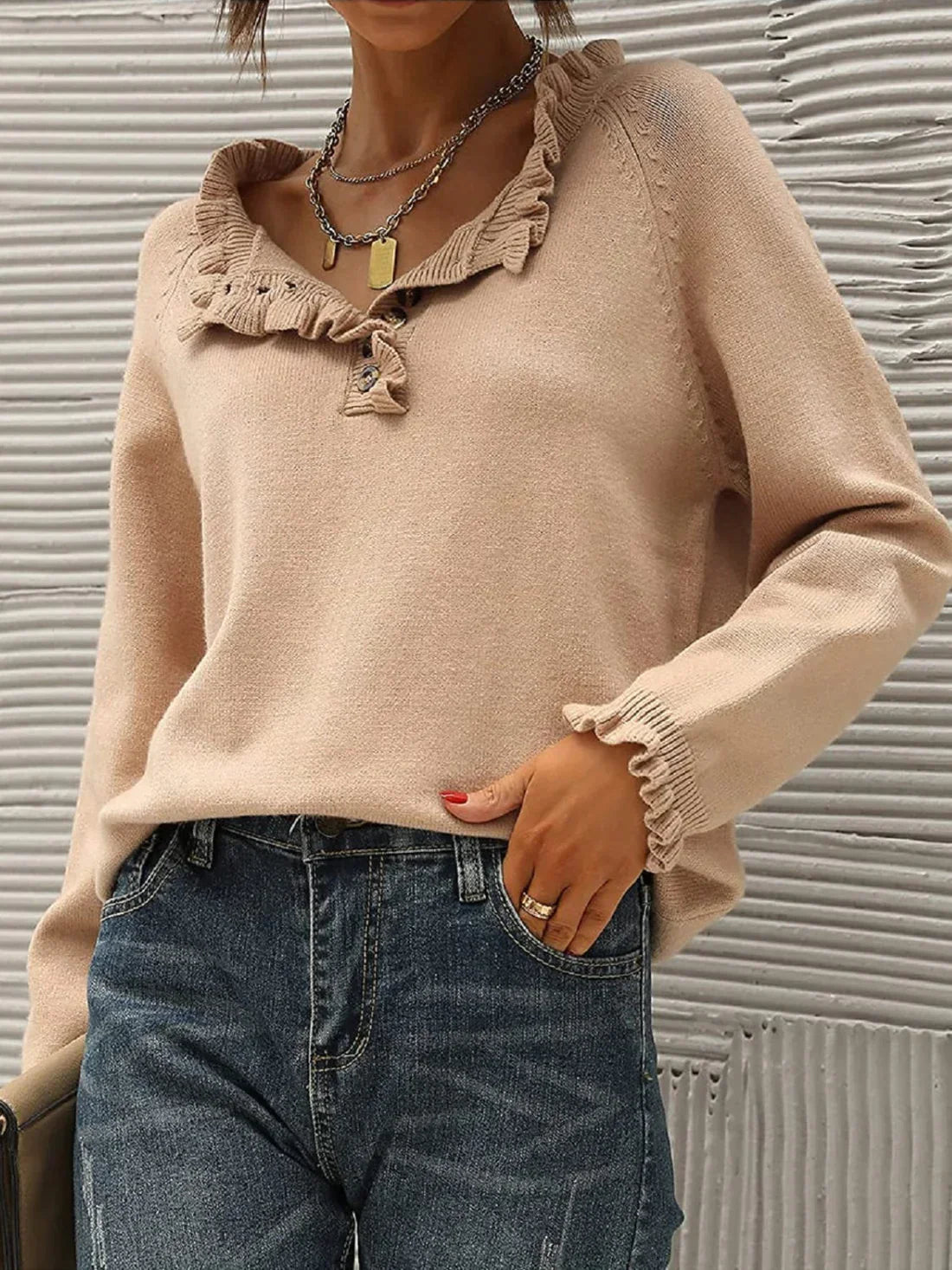 Classic warm sweater for women