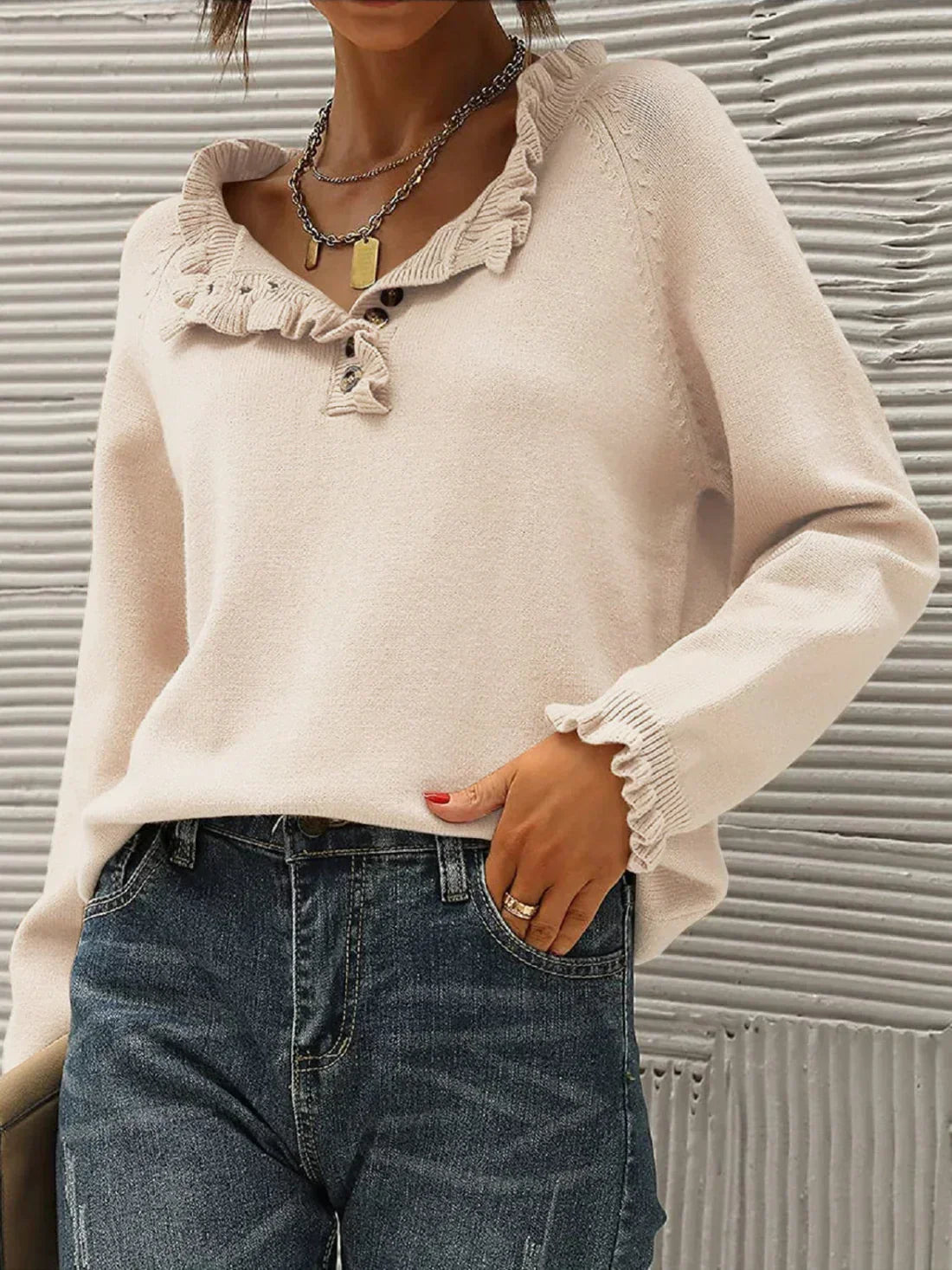 Classic warm sweater for women