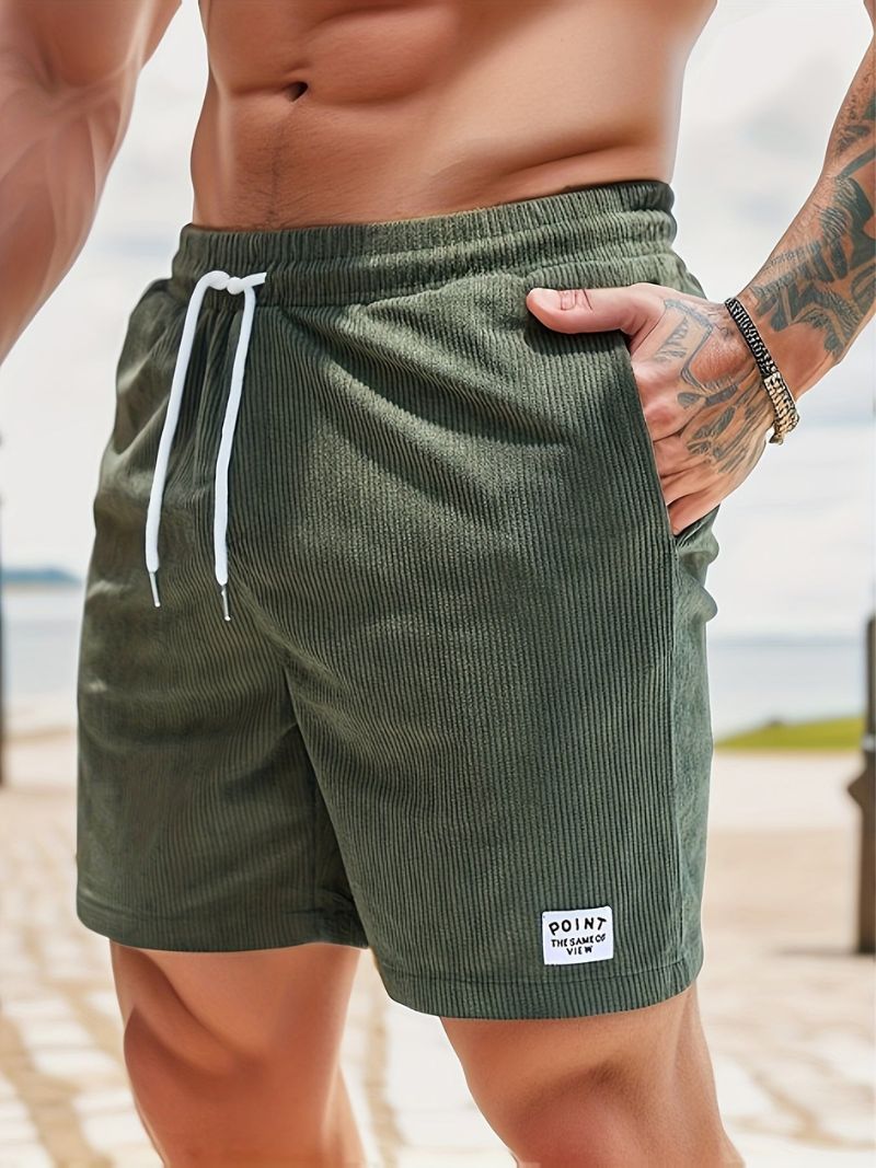 Leon | Casual corduroy men's shorts with drawstring