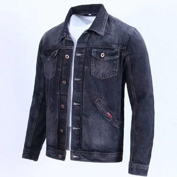 Retro Men's Denim Jacket - Slim Fit, Casual Lightweight Design, All-Season Versatile Style