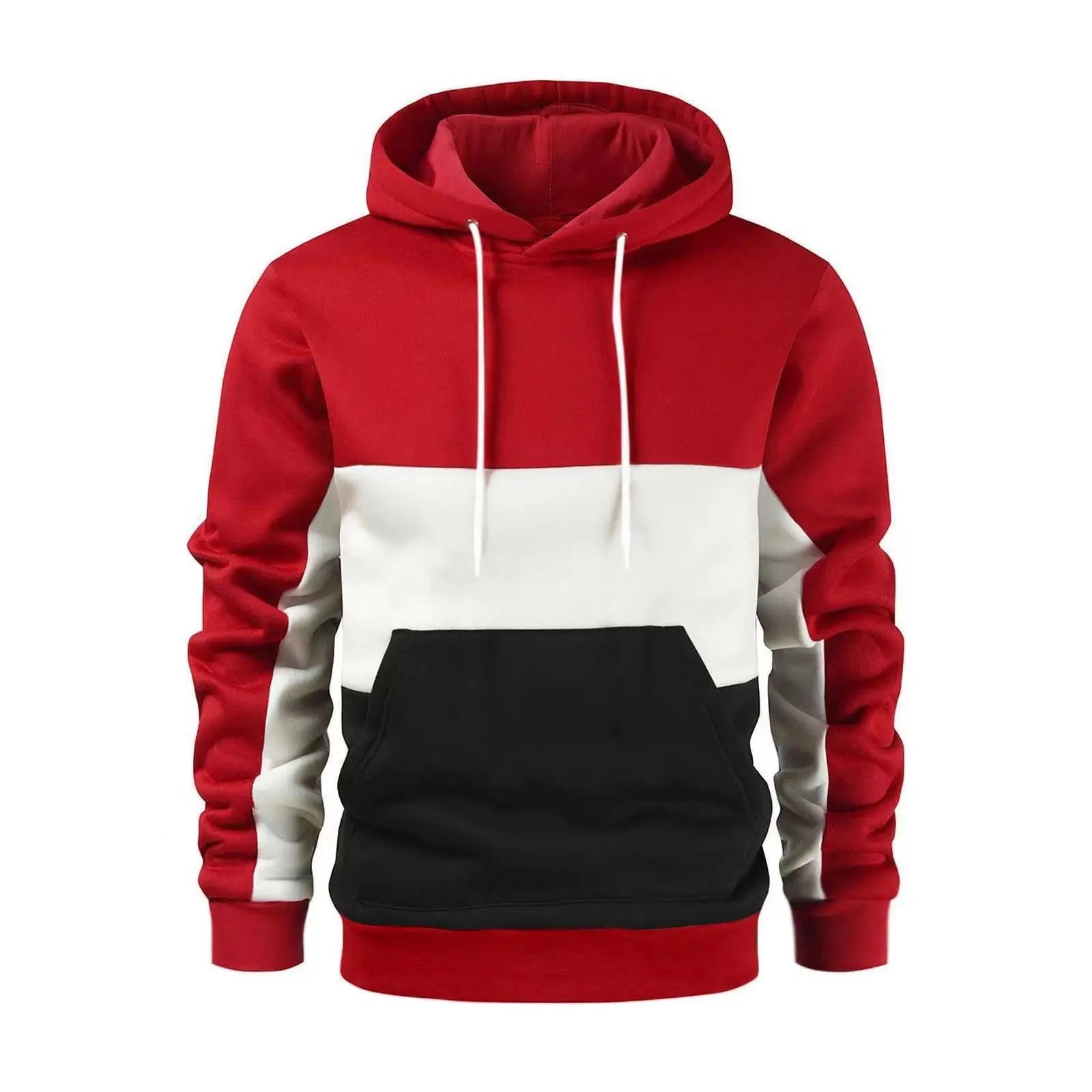 Splicing color hoodie jacket for men