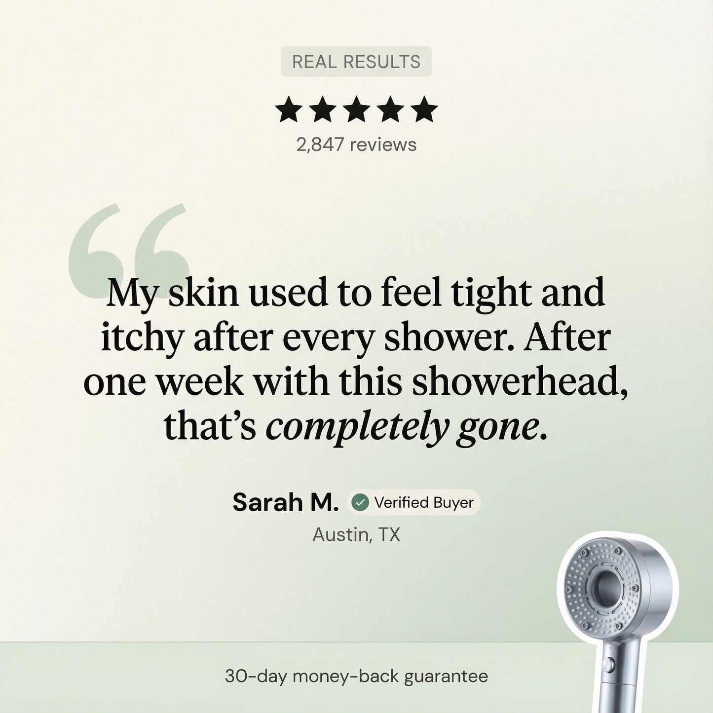 Filtered High-Pressure Showerhead