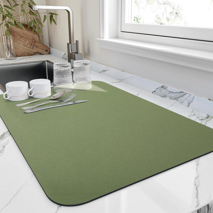 Microfiber Non-Slip Absorbent Dish Drying Mat