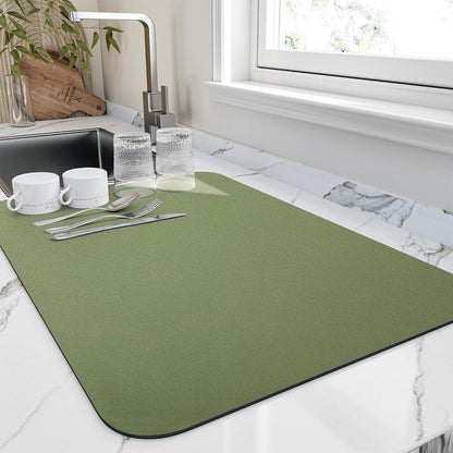 Microfiber Non-Slip Absorbent Dish Drying Mat
