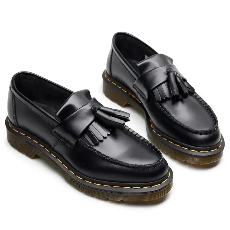 Tassel leather loafers for men