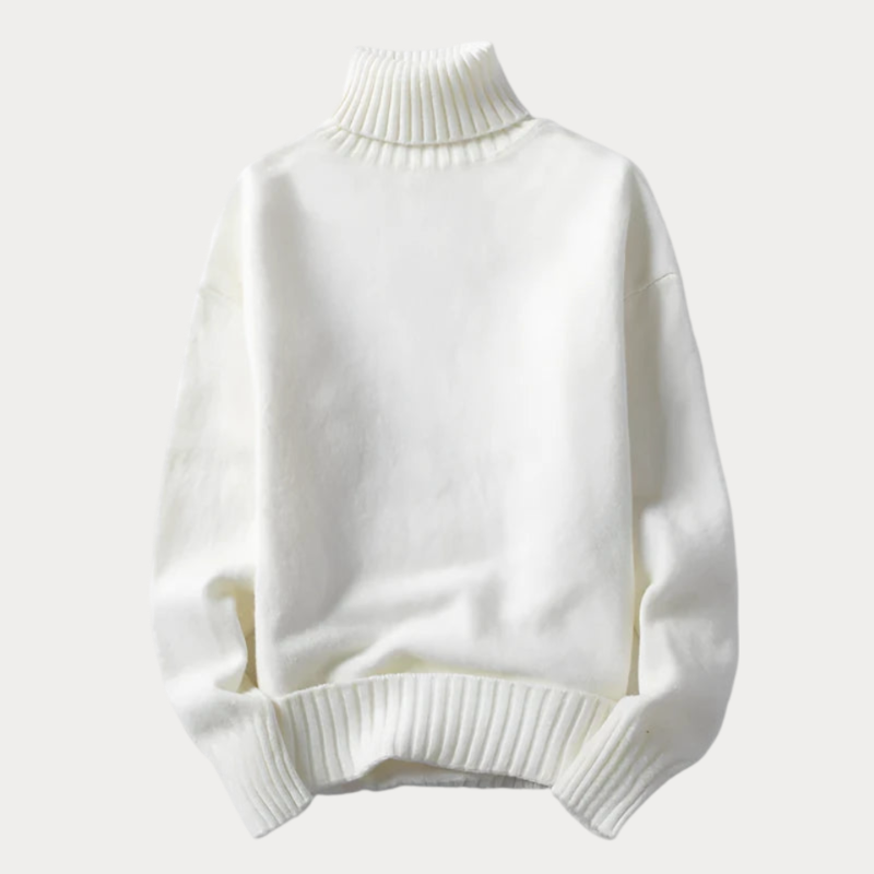 Pull-over turtleneck sweater for men