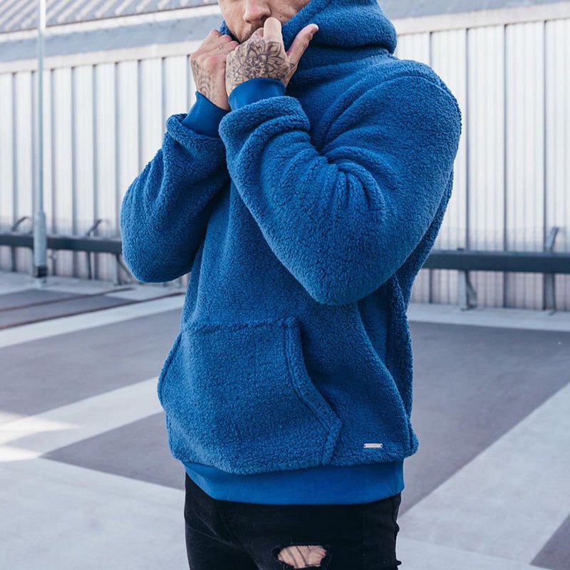 Men’s Hooded Sweatshirt – Plush Fleece – Relaxed Fit – Kangaroo Pocket – Casual Layers