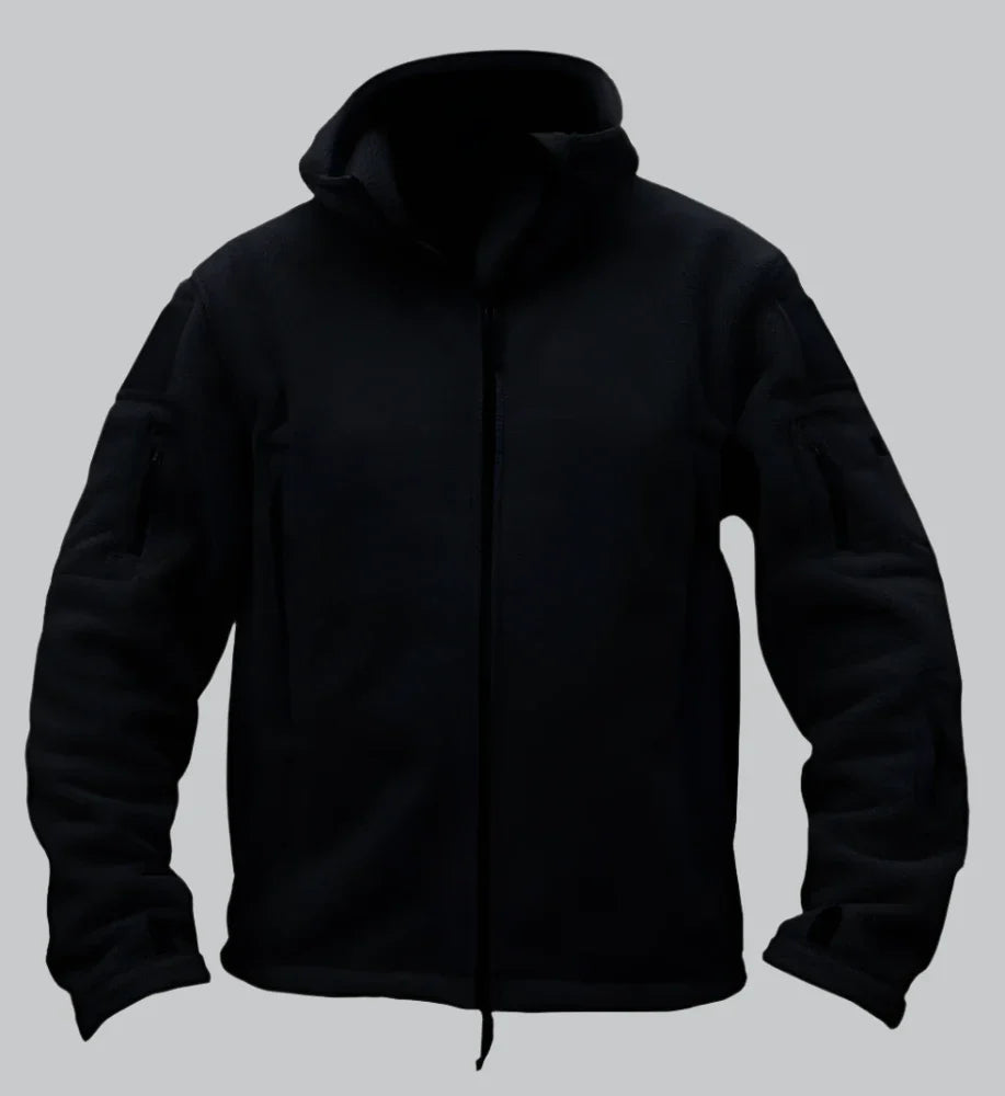 Thermal fleece hoodie jacket for men