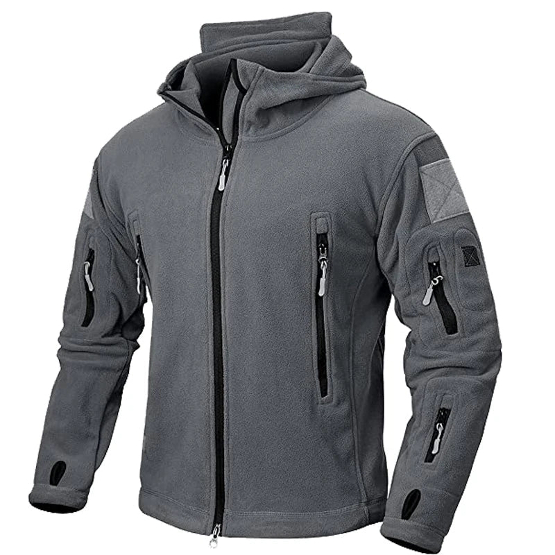 Tactical hooded jacket for men