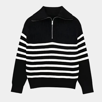 Half zip-up sweater for men