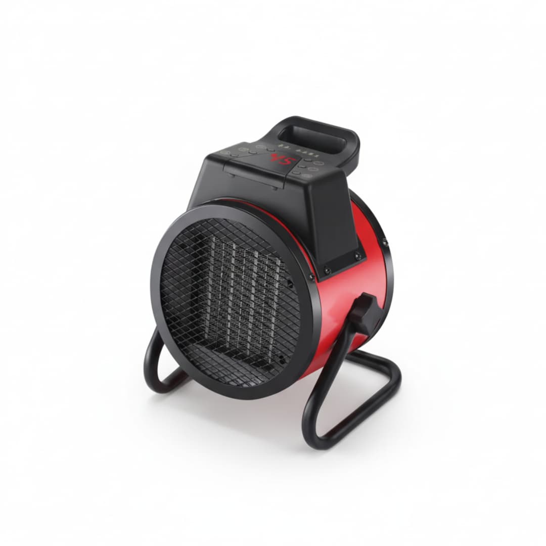 Powder-Coated Steel Safety-Grille Portable Electric Heater