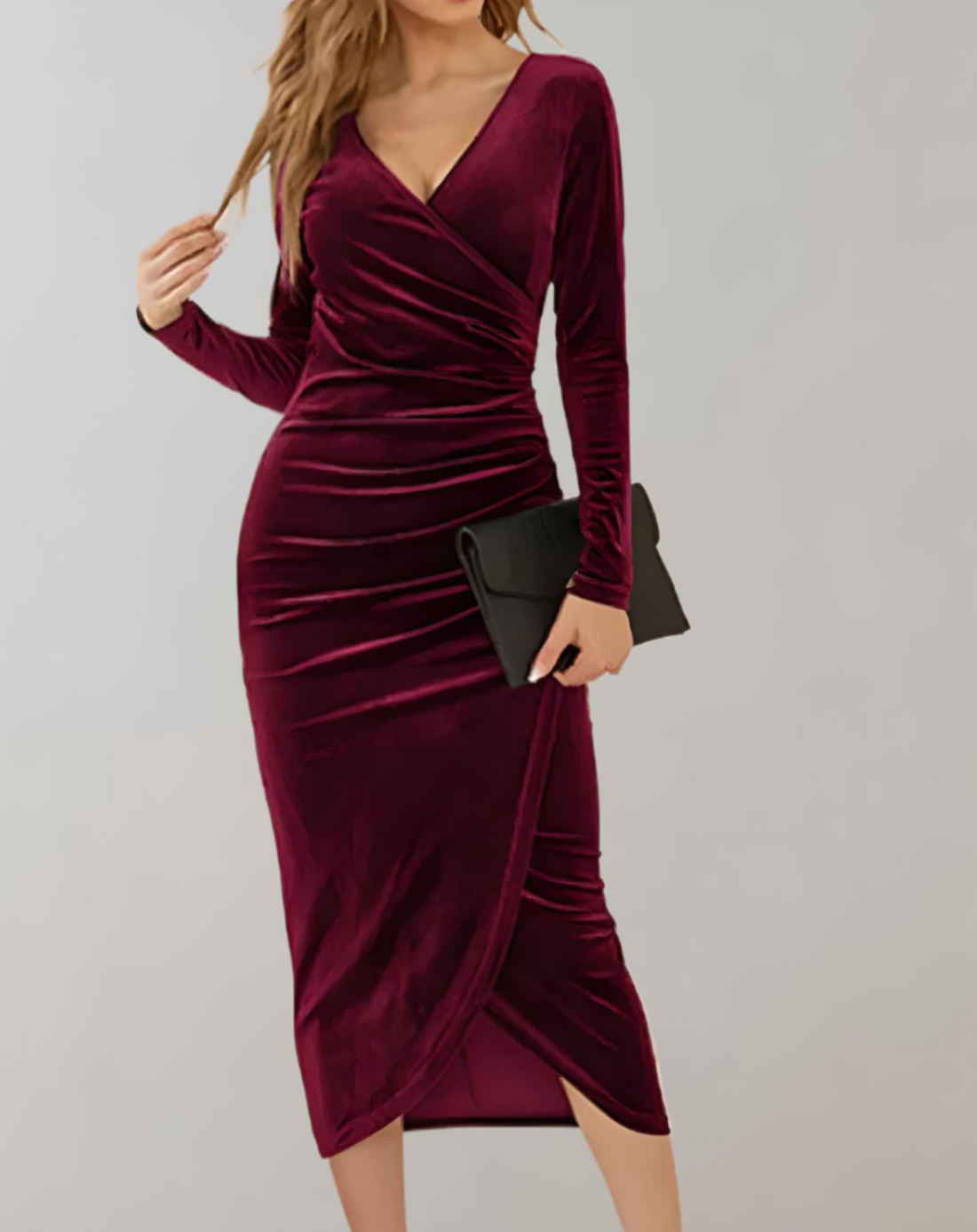 Wrap bodycon dress for women