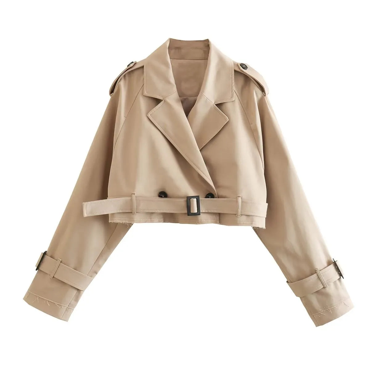 Chic cropped coat for women