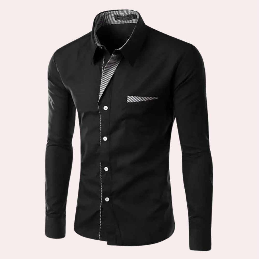 Long sleeve slim shirt for men