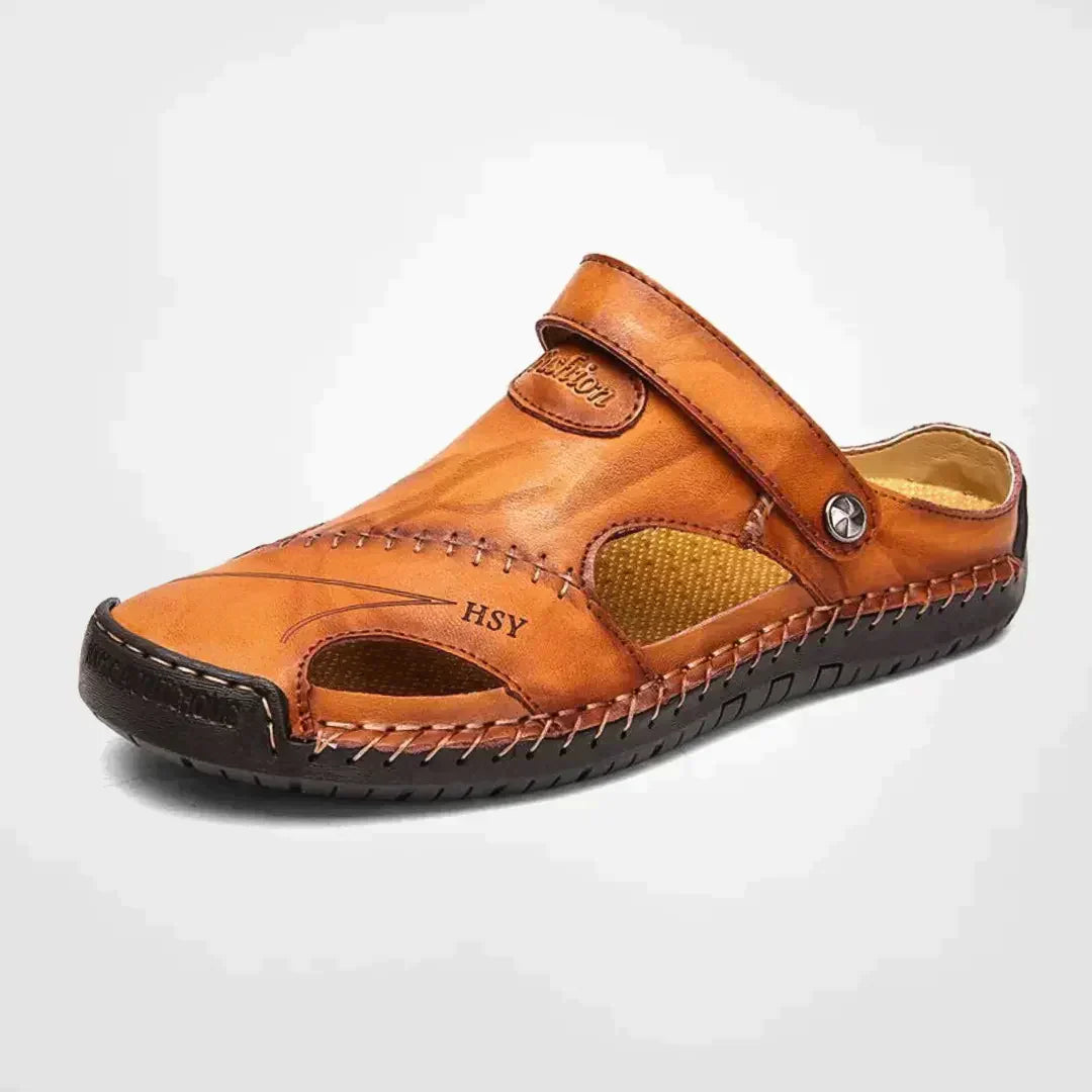 Outdoor leather sandals for men